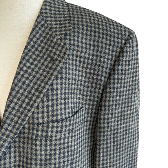 Joseph Abboud Men's 100% Wool Checkered Tweed Sport Coat Blazer Size 40R - Picture 1 of 14